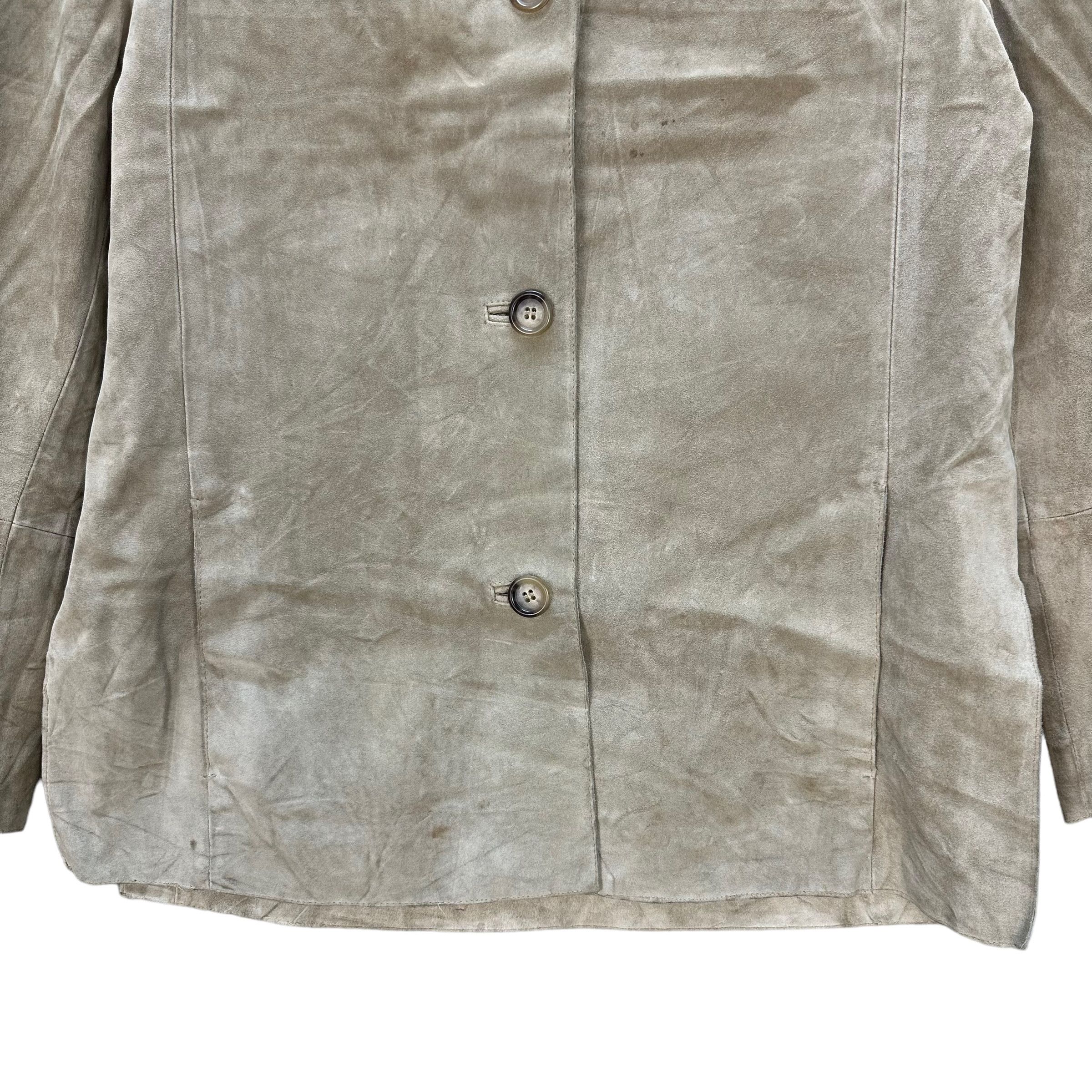 Max Mara Max Mara Suede Leather Jacket #9166-65 Size S / US 4 / IT 40 - 4 Thumbnail