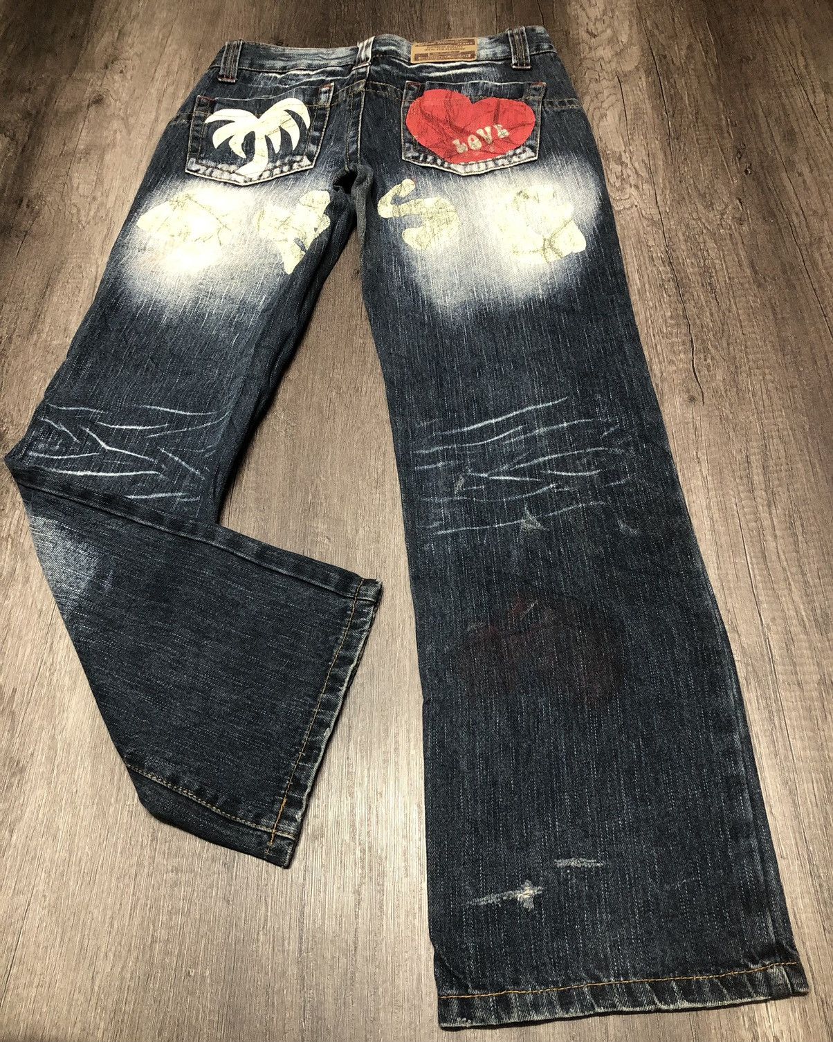 Blue Blue Japan × Japanese Brand × Vintage VINTAGE BLUE MOON BLUE SURF JEANS UNISEX DESIGN Size US 31 - 24 Thumbnail