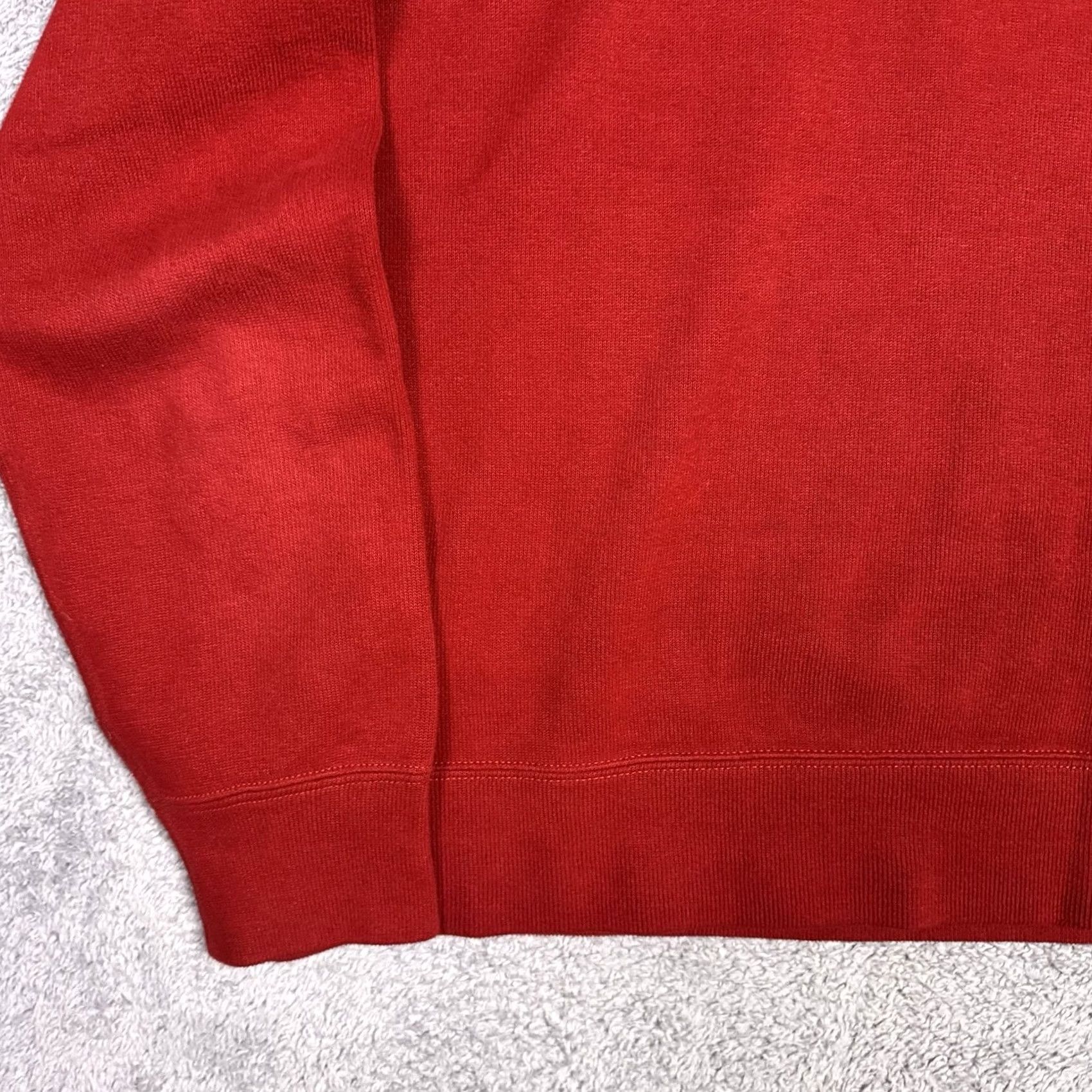 Polo Ralph Lauren VINTAGE Polo Ralph Lauren Sweatshirt Mens L Crewneck Knit Pullover Cotton Red Solid Crewneck Long Sleeve Front Logo Size US L / EU 52-54 / 3 - 2 Thumbnail