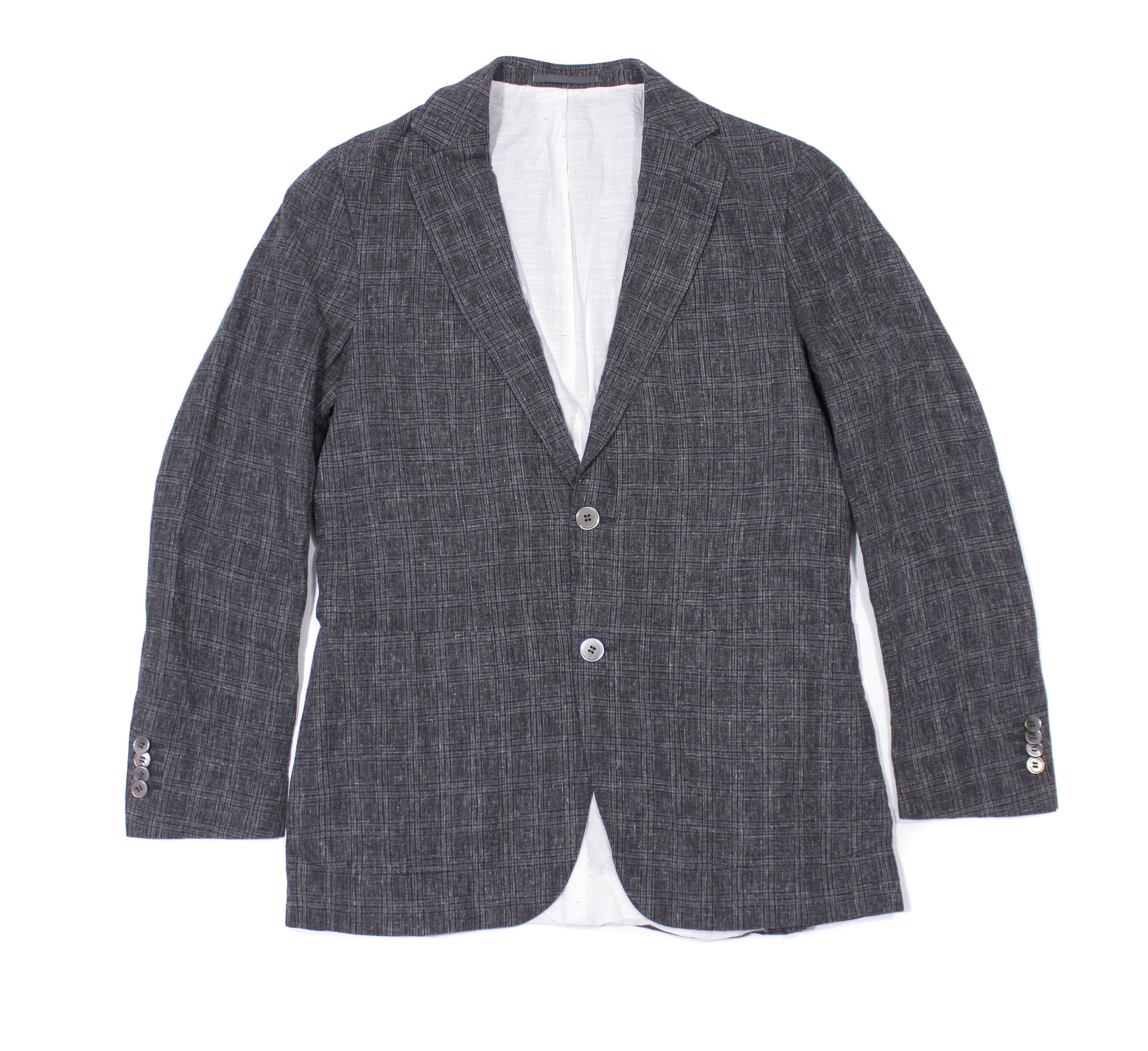 Suitsupply Plaid Linen Havana Suit Size 48R - 1 Thumbnail