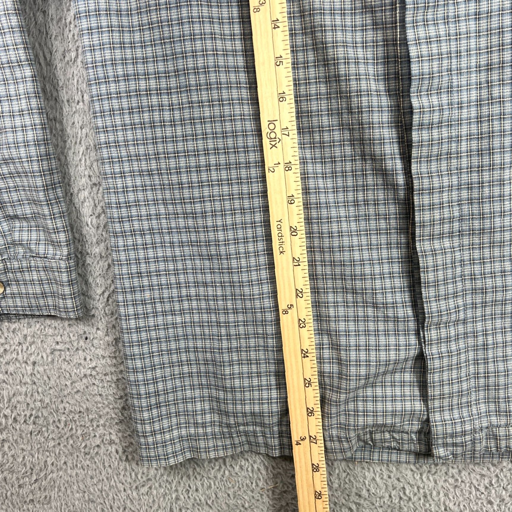 Vintage VINTAGE Split Shirt Mens L Blue Plaid Long Sleeve Button Up 90s Y2K Surf Retro Streetwear Size US L / EU 52-54 / 3 - 7 Thumbnail