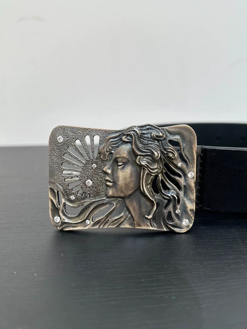 Yohji Yamamoto Yohji Yamamoto 07Aw Diamond Goddess Cutout 950 Silver Belt Size ONE SIZE - 2 Thumbnail