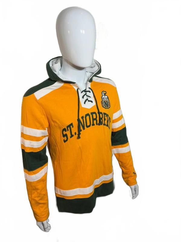 Champion Vintage St. Norbert College Hockey Hoodie – Yellow Small Size US S / EU 44-46 / 1 - 2 Thumbnail