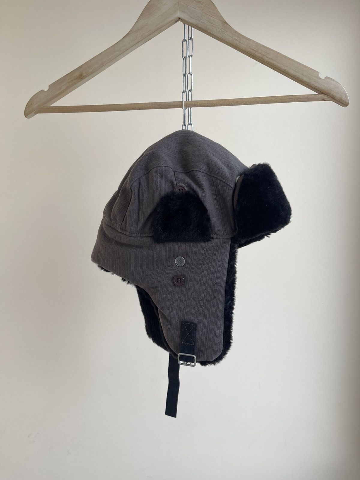 Rip Curl Faux Fur Trapper Aviator Bomber Trooper Hat Vintage Y2K 2000 Size ONE SIZE - 2 Thumbnail