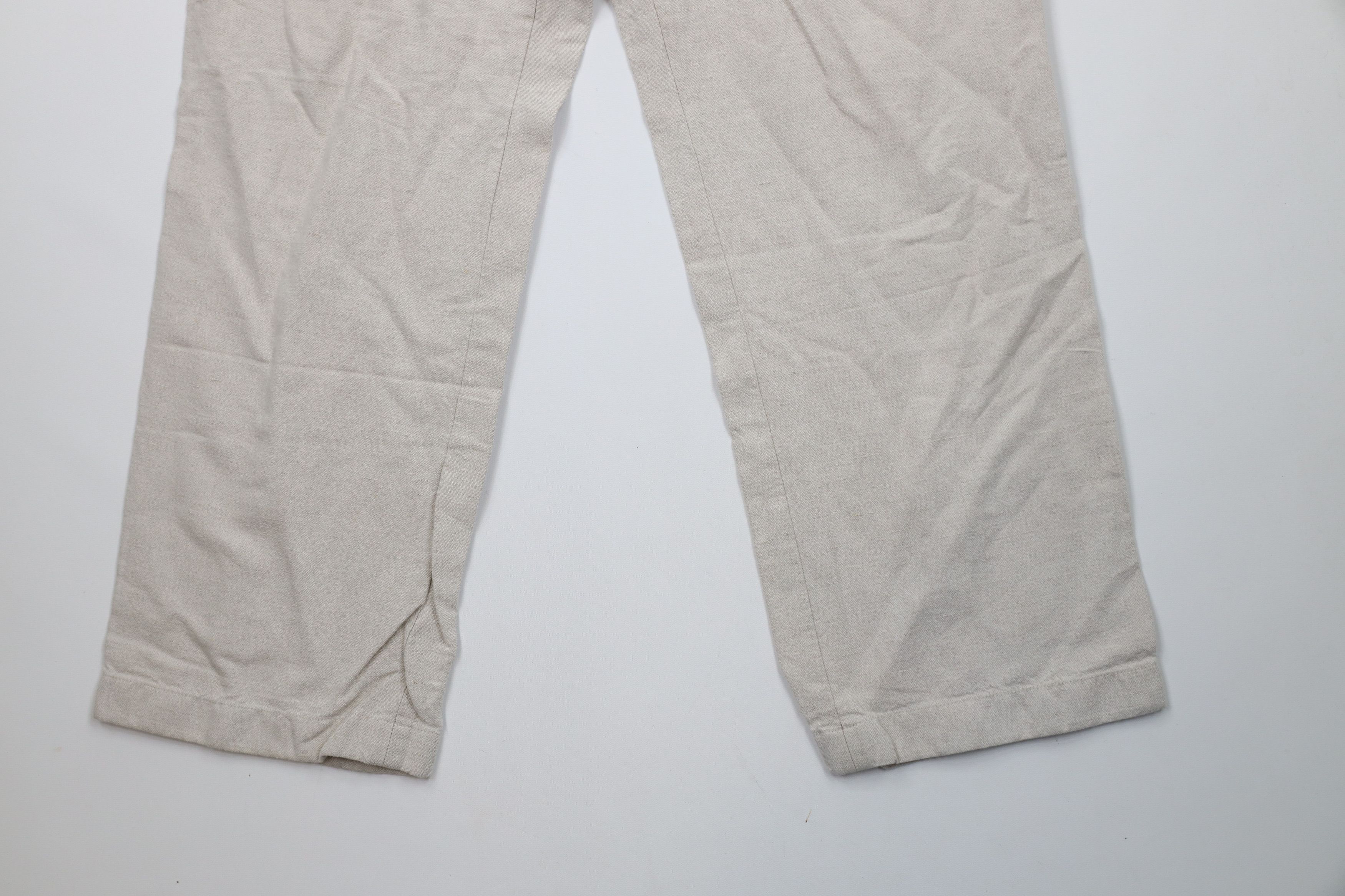 Vintage Vintage 90s Streetwear Blend Wide Leg Harem Pants Beige Size US 32 / EU 48 - 4 Thumbnail