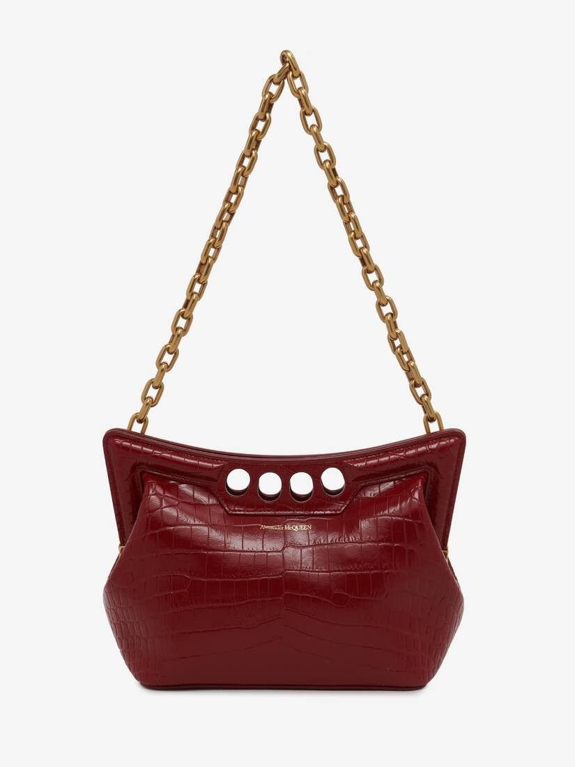 Alexander McQueen o1w1db10925 Size: OS/The Peak Bag Small in Dark Red Size ONE SIZE - 5 Thumbnail