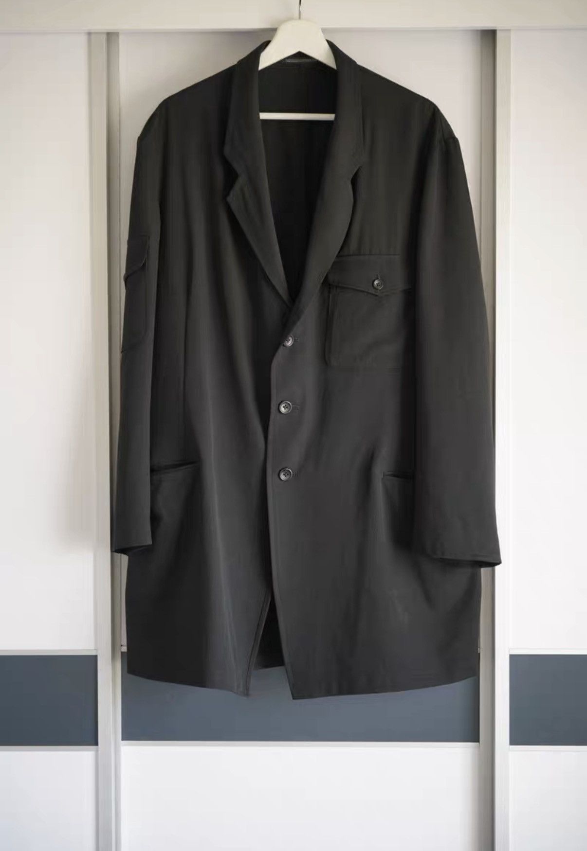 Yohji Yamamoto Yohji Yamamoto 17SS Multi-Pocket Zipper Long Suit Size US M / EU 48-50 / 2 - 1 Thumbnail
