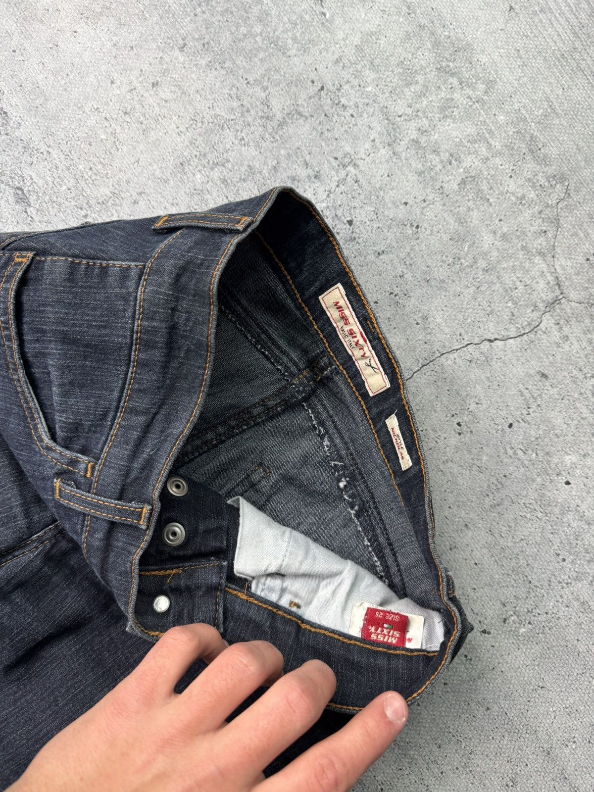 Miss Sixty Vintage Miss Sixty Y2K Jeans Flared Japan Denim 00s Low Rice Size 25" / US 0 / IT 36 - 8 Thumbnail