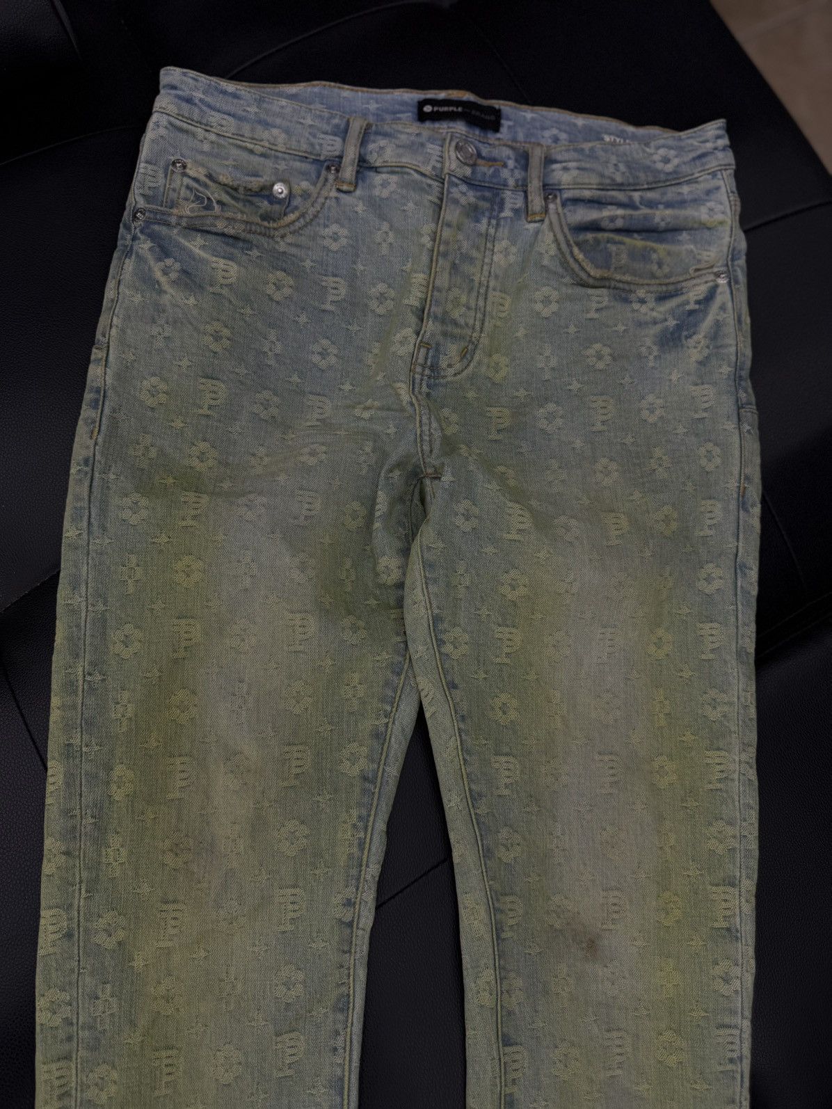 Purple Brand Purple Brand Jeans Blue/Yellow Jeans Size 31 🧼 Size US 31 - 4 Thumbnail