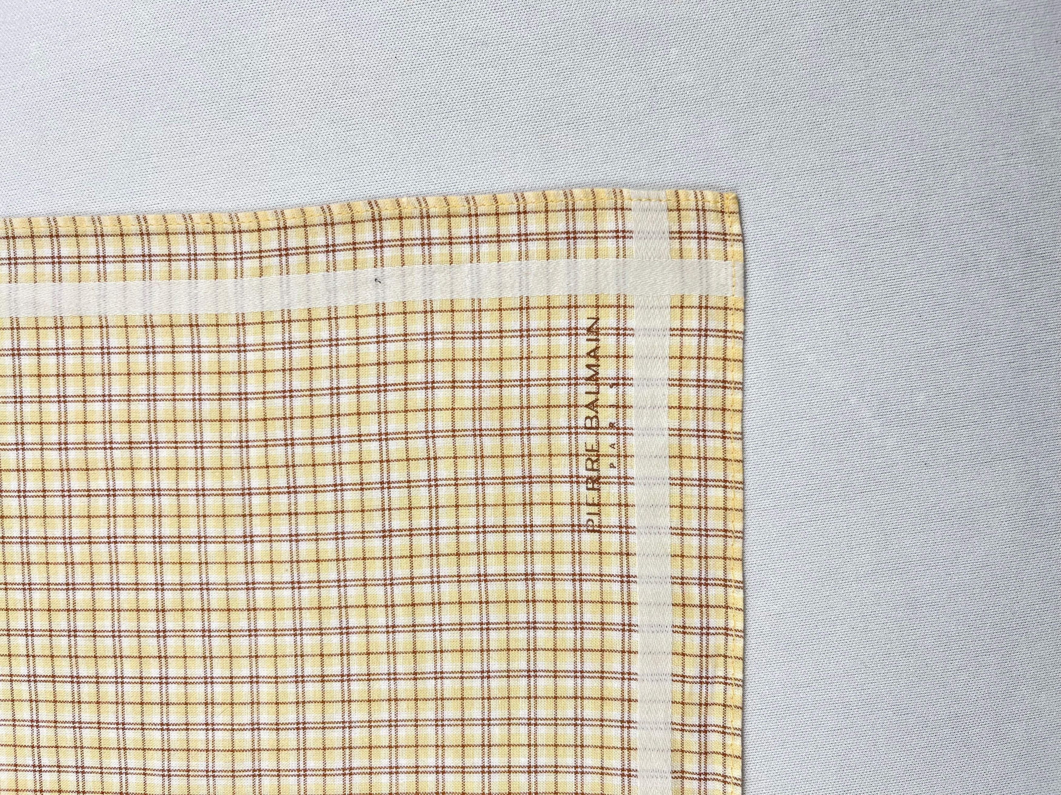 Pierre Balmain Vtg Pierre Balmain Handkerchief Pocket Square Bandana HM0043 Size ONE SIZE - 6 Thumbnail