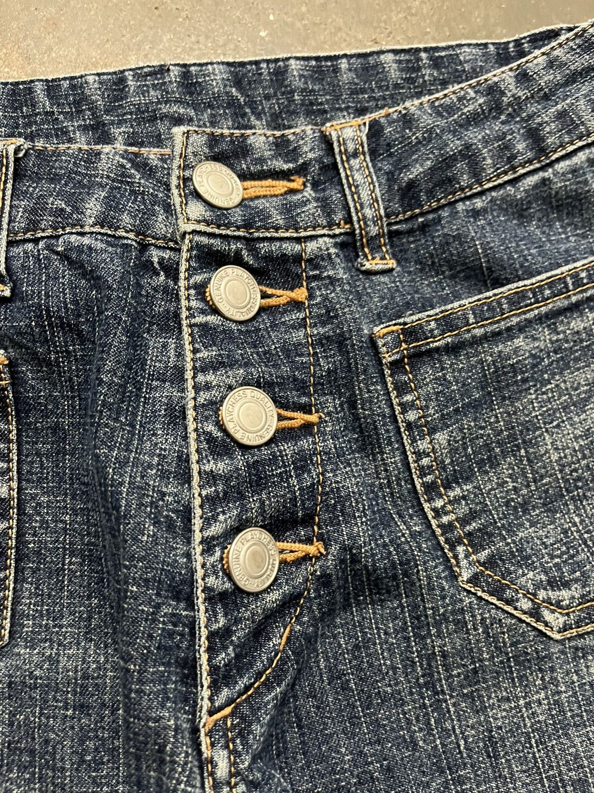 Tornado Mart Super Flare Jeans Bushpant low rise distressed F1 Size US 28 / EU 44 - 4 Thumbnail