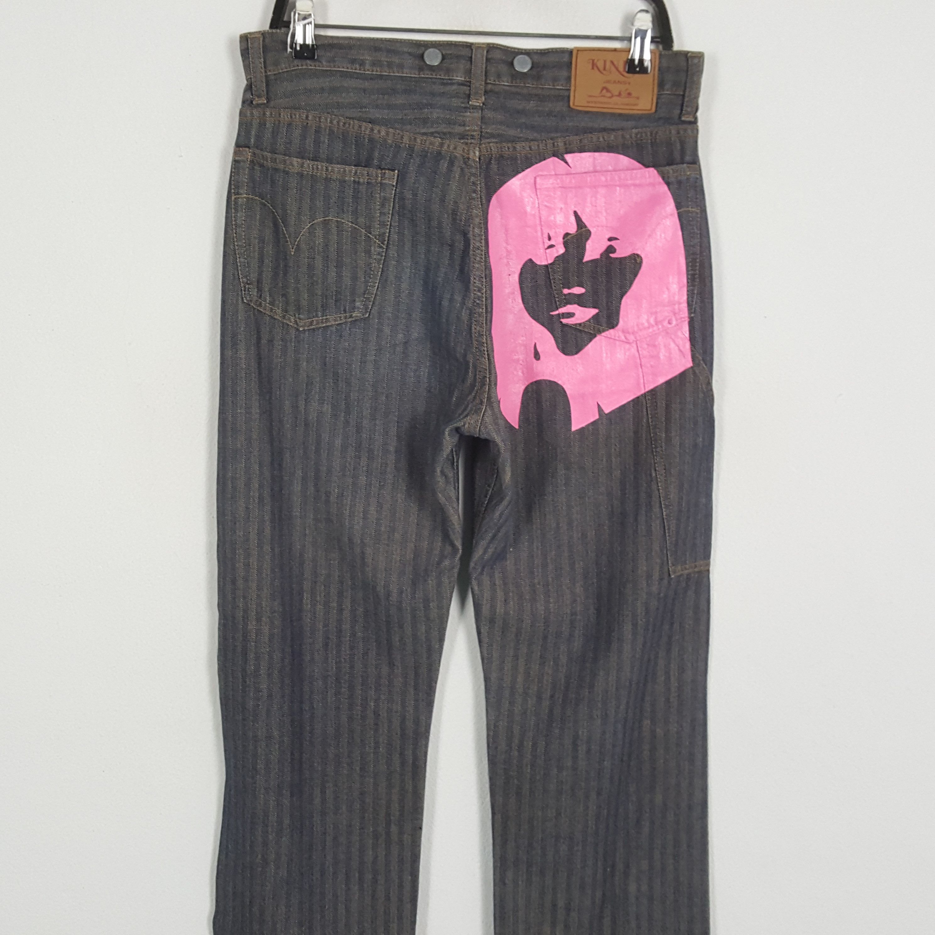 Hysteric Glamour HYSTERIC GLAMOUR Japanese Brand Custom Art Jeans Size US 31 - 2 Thumbnail