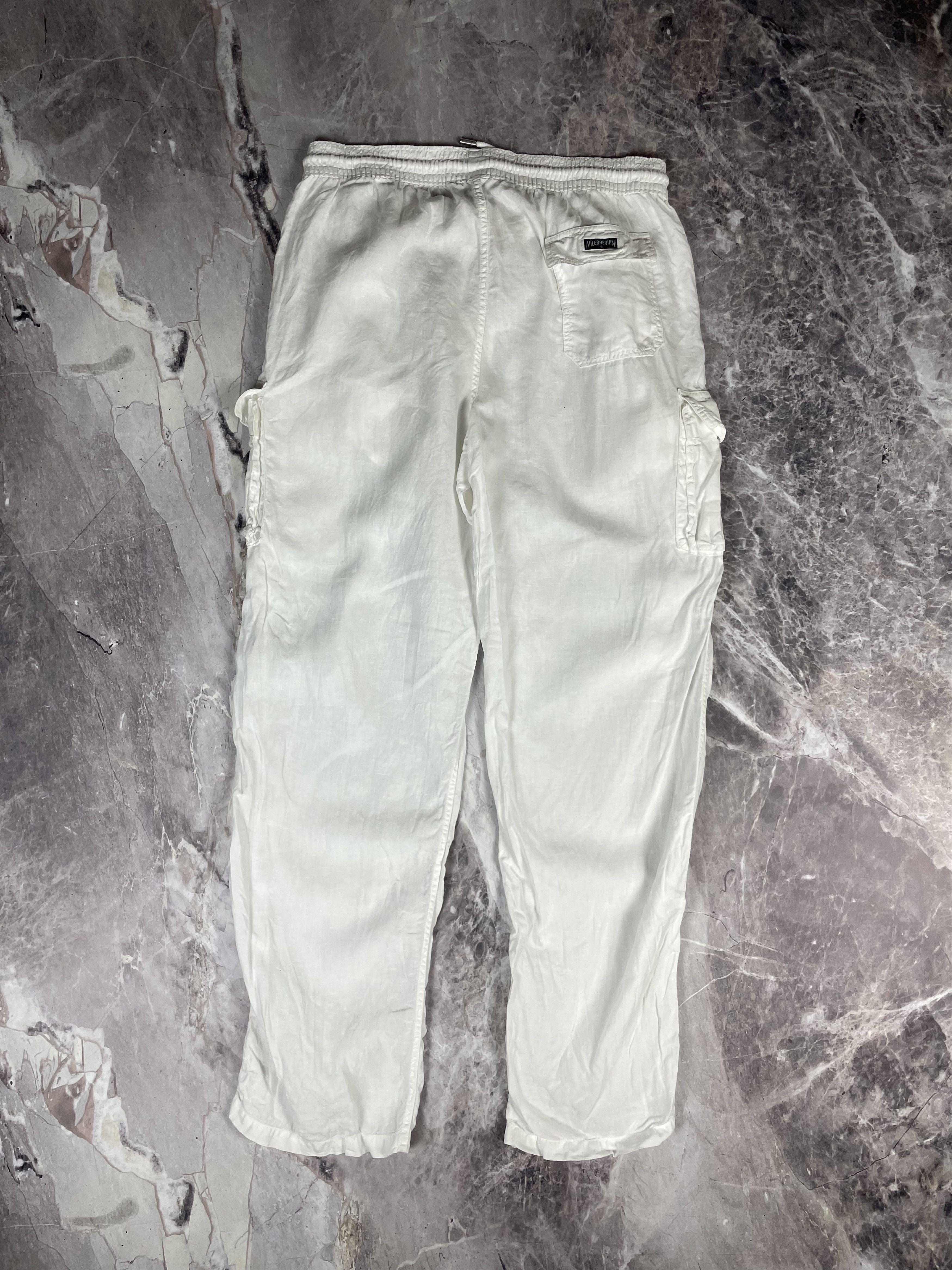Vilebrequin Vilebrequin Linen relaxed cargo Pants Solid Men Size US 38 / EU 54 - 6 Thumbnail