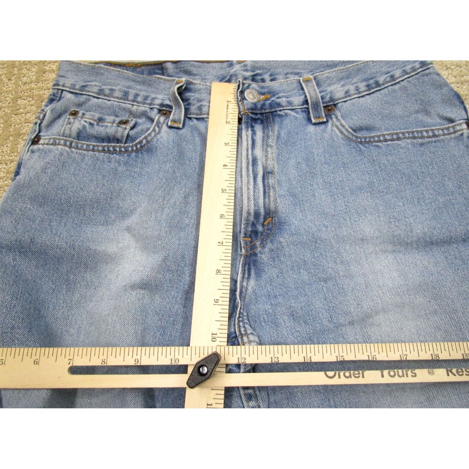 Levi's VINTAGE Levi's Jeans Women 12 Blue Mid Rise Bootcut Pant Light Wash USA 515 Mens? Size 34" / US 12 / IT 48 - 7 Thumbnail