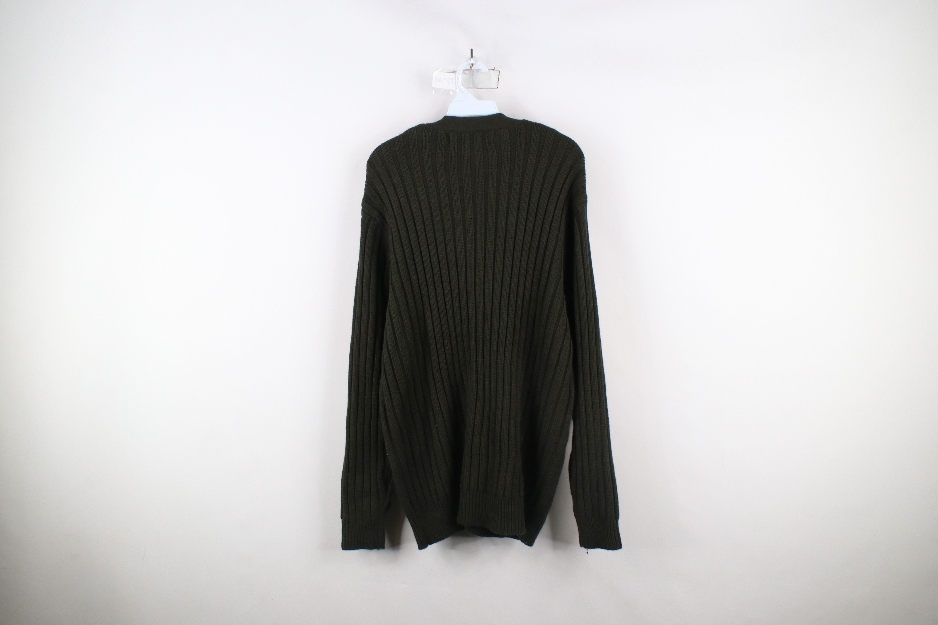 Vintage Deadstock Vintage 90s Streetwear Cable Knit Cardigan Sweater Size US M / EU 48-50 / 2 - 12 Thumbnail