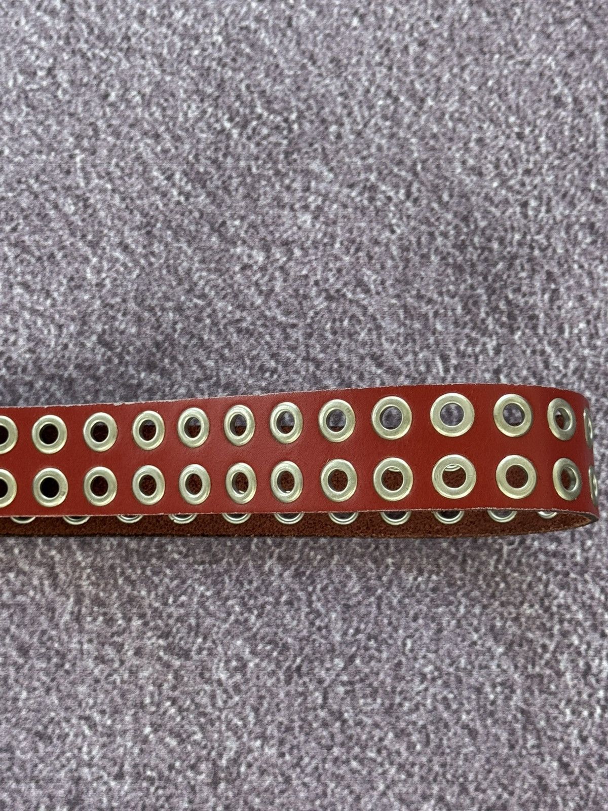 Japanese Brand Vintage Real Leather Grunge Vibe Y2K Japanese Studded Belt Size ONE SIZE - 5 Thumbnail