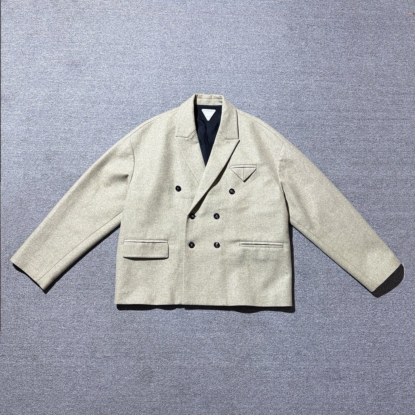 Bottega Veneta Bottega Veneta Wool Double-Breasted Blazer Size 44R Size 44R - 1 Thumbnail