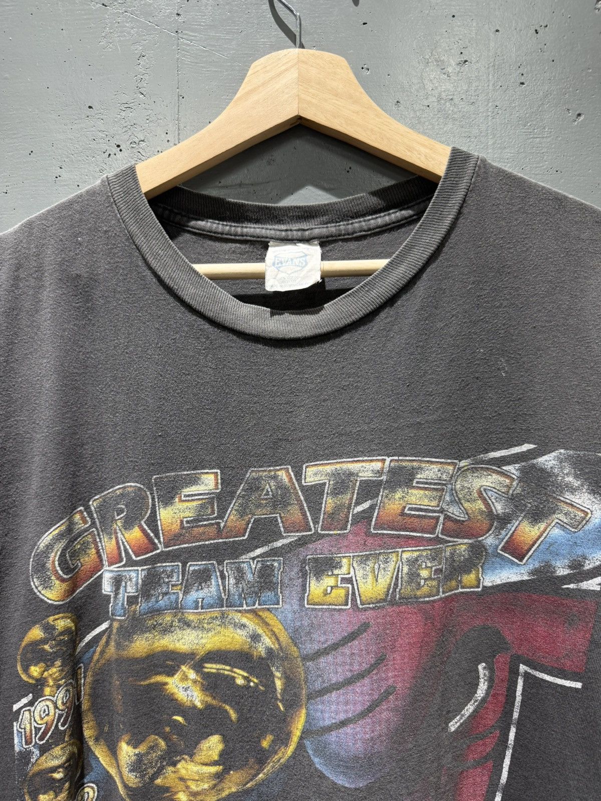 Rap Tees 1996 Chicago Bulls Greatest team ever shirt XL 72 wins Size US XL / EU 56 / 4 - 2 Thumbnail