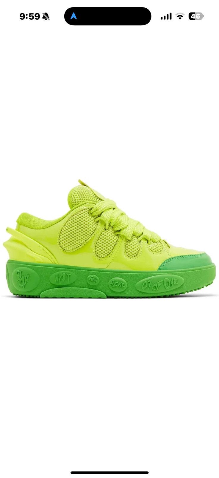 Puma PUMA Lamelo Ball LaFrance Assist Mens 9Green Lime Smash Size US 9 / EU 42 - 13 Thumbnail