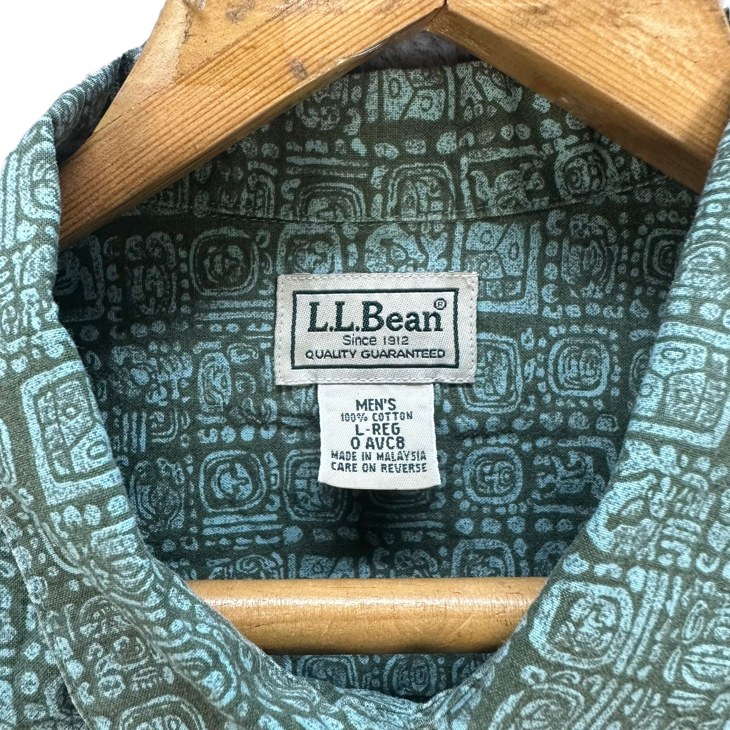 L.L. Bean LL BEAN FULLPRINT BUTTON UPS SHIRT #7945-191 Size US L / EU 52-54 / 3 - 6 Thumbnail