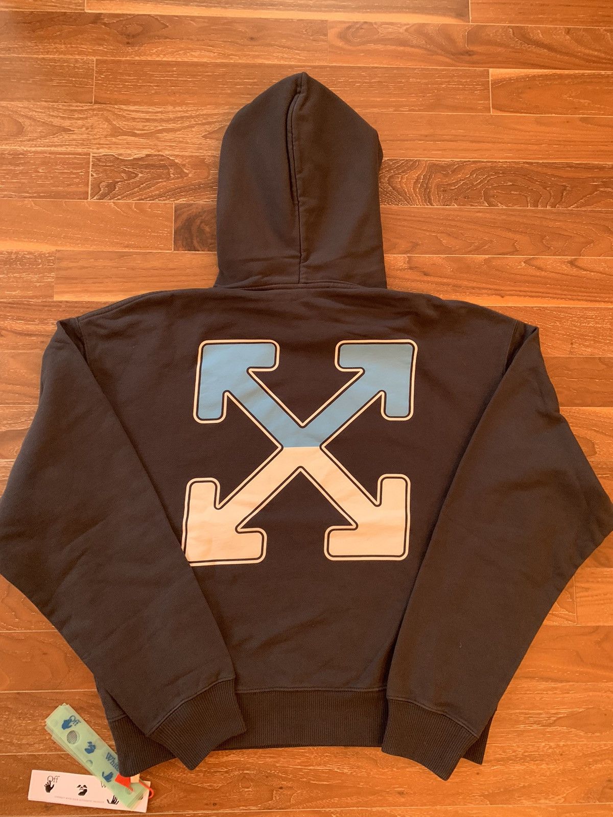 Cream Ohh White Hoodie Swarovski Off-White Arrow Women Hoodie Black