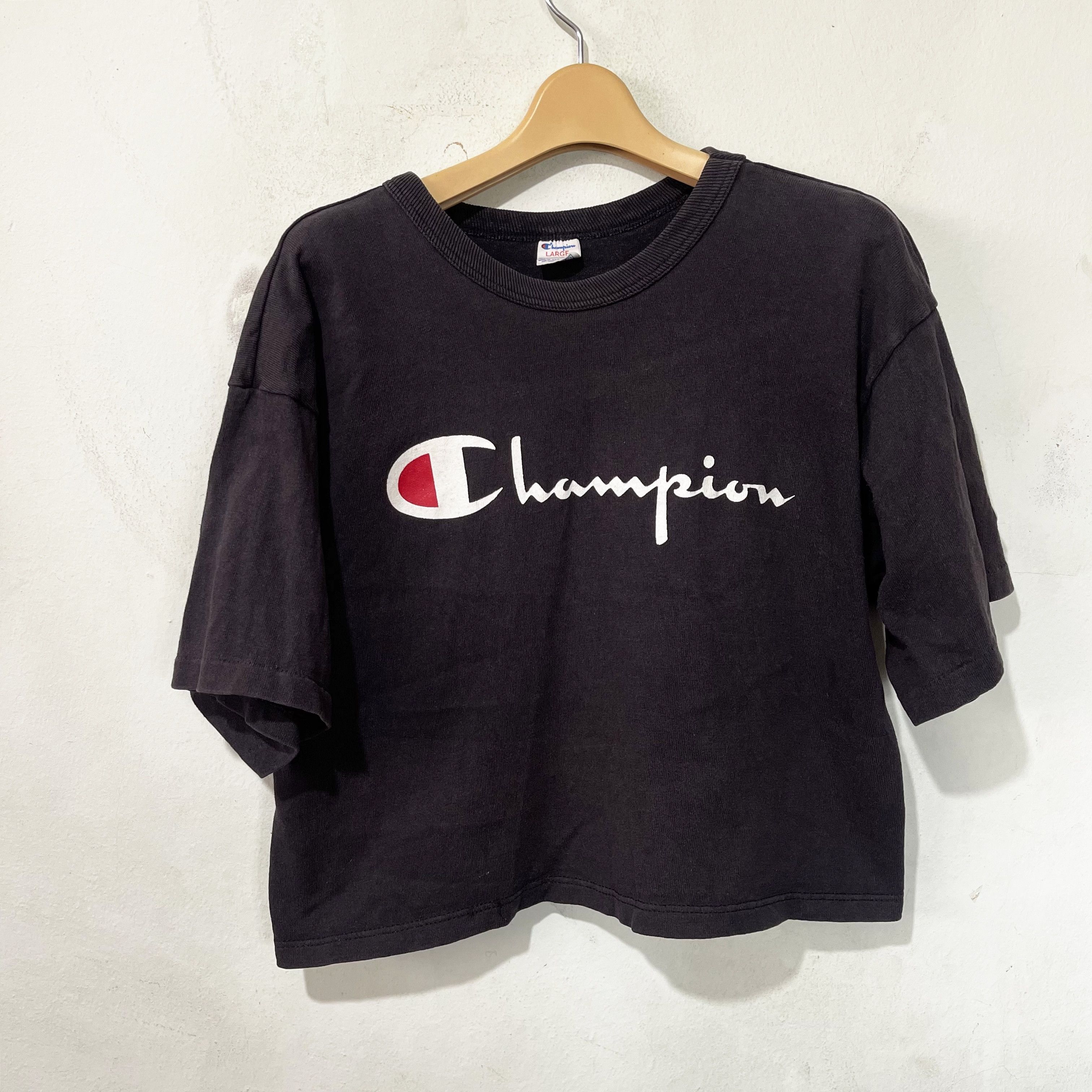 Vintage 90s Champion Crop Top T-Shirt