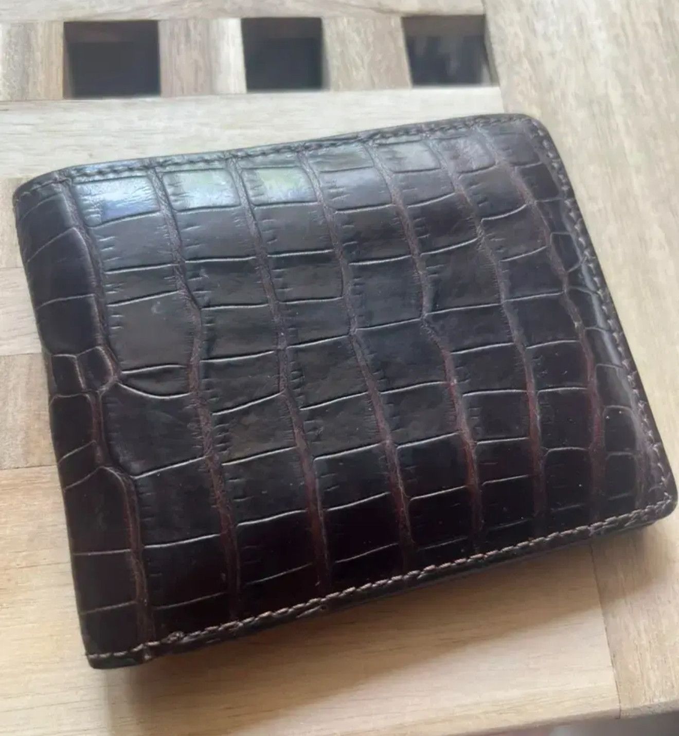 Other Infinito Crocodile Wallet Size ONE SIZE - 1 Thumbnail