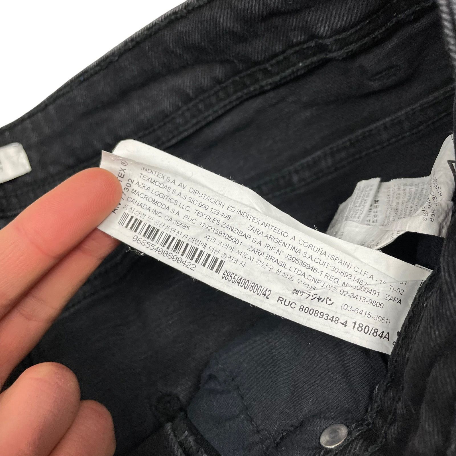Zara Zara Men's Gray Distressed Denim Pockets Skinny Jeans 32 Size US 32 / EU 48 - 11 Thumbnail
