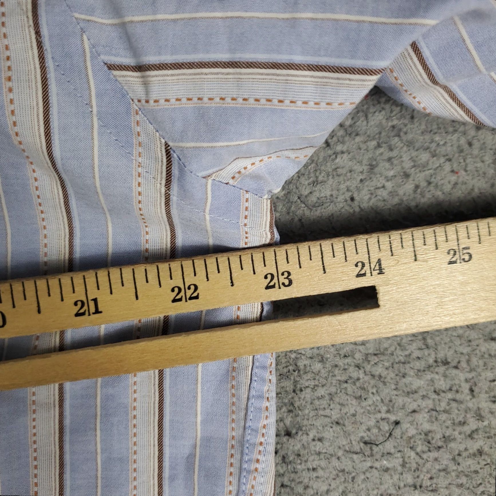 Faconnable Façonnable Shirt Mens M Blue Striped Button-Up Long Sleeve Casual Business Formal Party/Cocktail Travel Workwear Men Regular Size US M / EU 48-50 / 2 - 6 Thumbnail