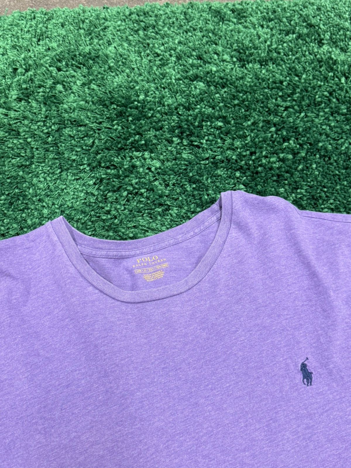 Polo Ralph Lauren Polo Ralph Lauren Purple Logo Tee XXL Big PRL Size US XXL / EU 58 / 5 - 2 Thumbnail