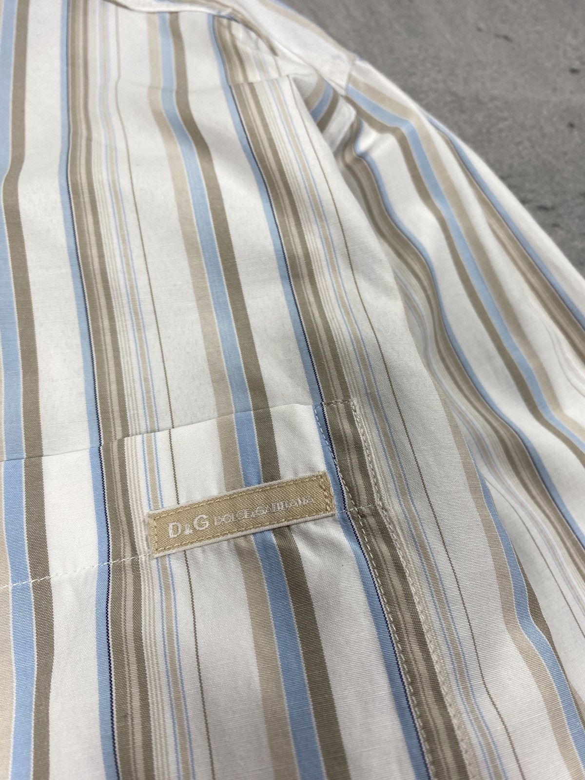 Dolce & Gabbana × Vintage Vintage Dolce & Gabbana D&G Striped Shirt Size L Size US L / EU 52-54 / 3 - 2 Thumbnail