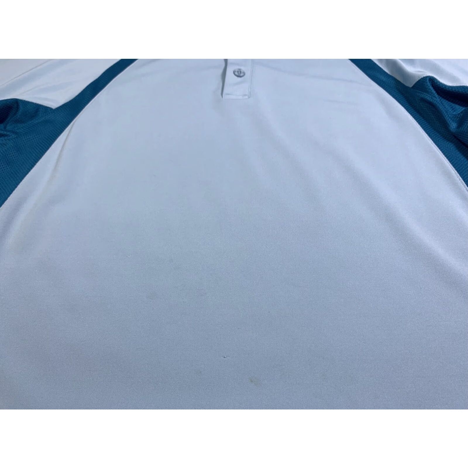 Under Armour Under Armour Mens Large Aqua Blue Polo Golf Shirt Size US L / EU 52-54 / 3 - 3 Thumbnail