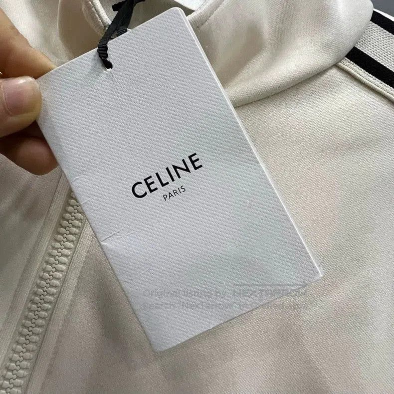 Celine Celine Side Stripe Logo Zip Jacket. Size US XS / EU 42 / 0 - 4 Thumbnail