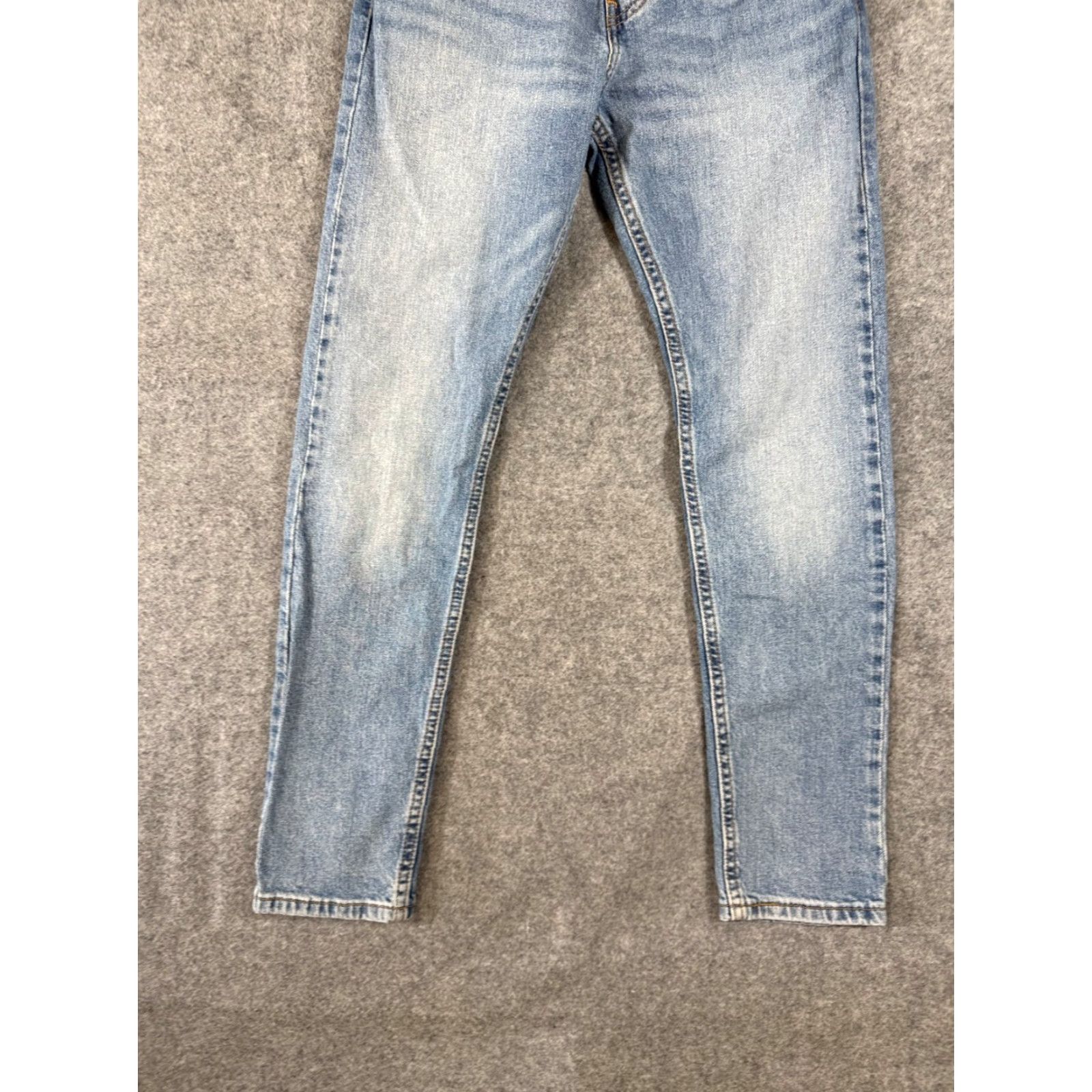 Levi's Levi’s 512 Jeans Mens 29x30 Blue Denim Stretch Slim Fit Straight Leg Whisker Wash Pockets City College Men Size US 29 - 4 Thumbnail