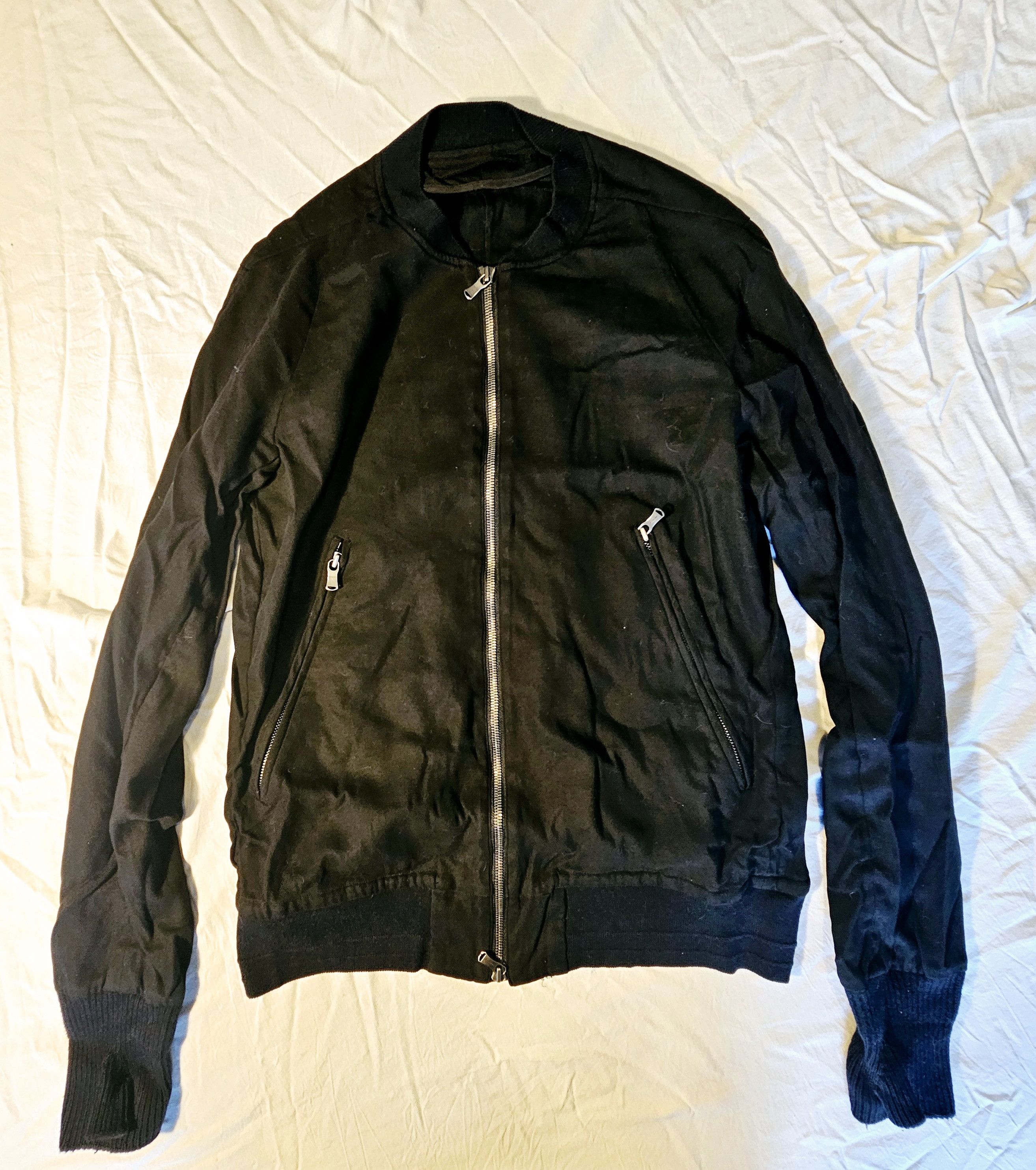 image of The Viridi Anne Bomber Jacket in Black, Men's (Size Large)