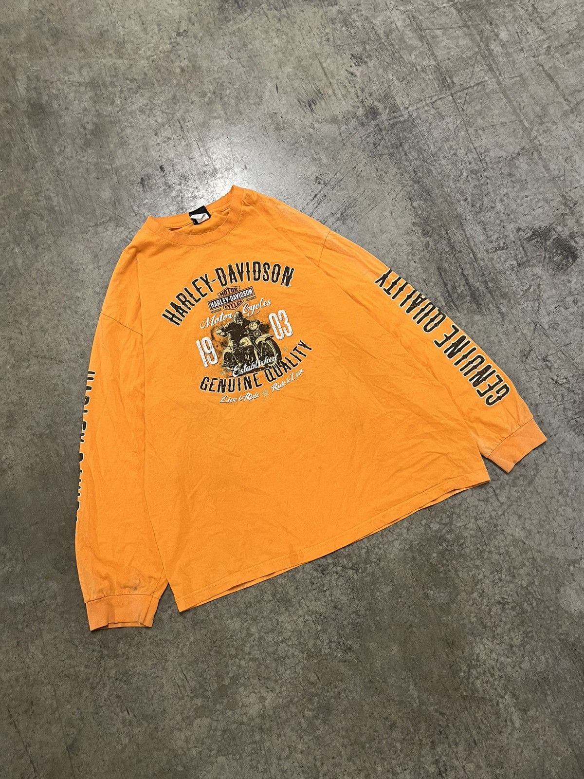 Harley Davidson × Vintage Harley Davison vintage longsleeve tee shirt hype rare 90s Size US XXL / EU 58 / 5 - 2 Thumbnail