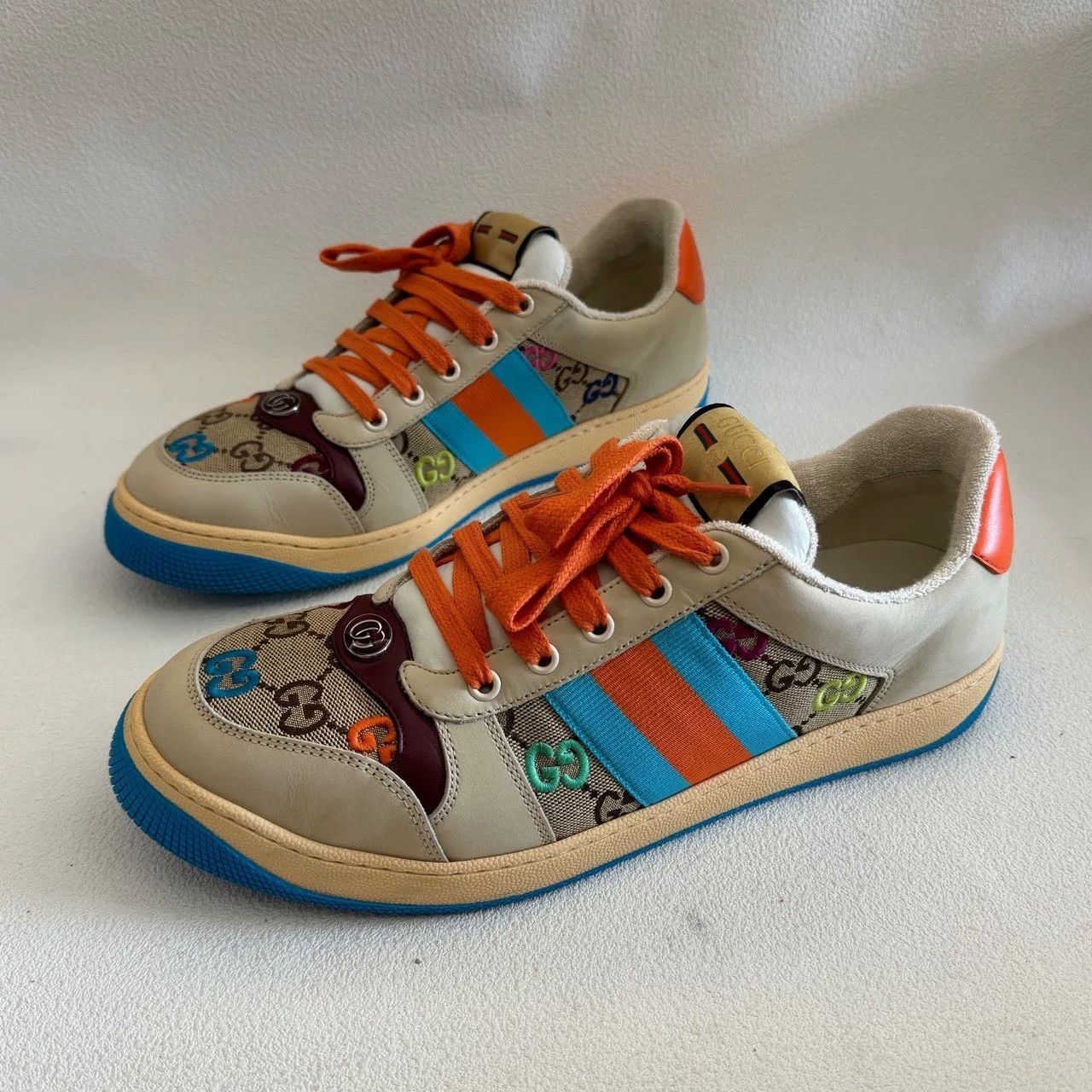 Gucci gucci screener low-top sneakers for men Size US 9 / EU 42 - 1 Thumbnail