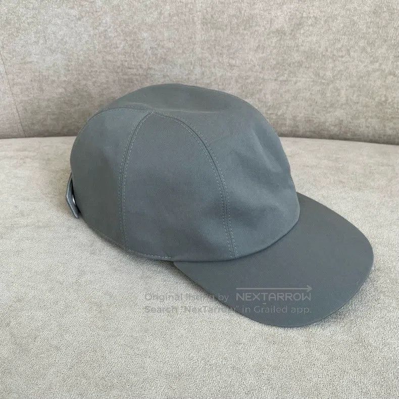 Hermes Hermes size 61 Gray logo print baseball cap Size ONE SIZE - 3 Thumbnail