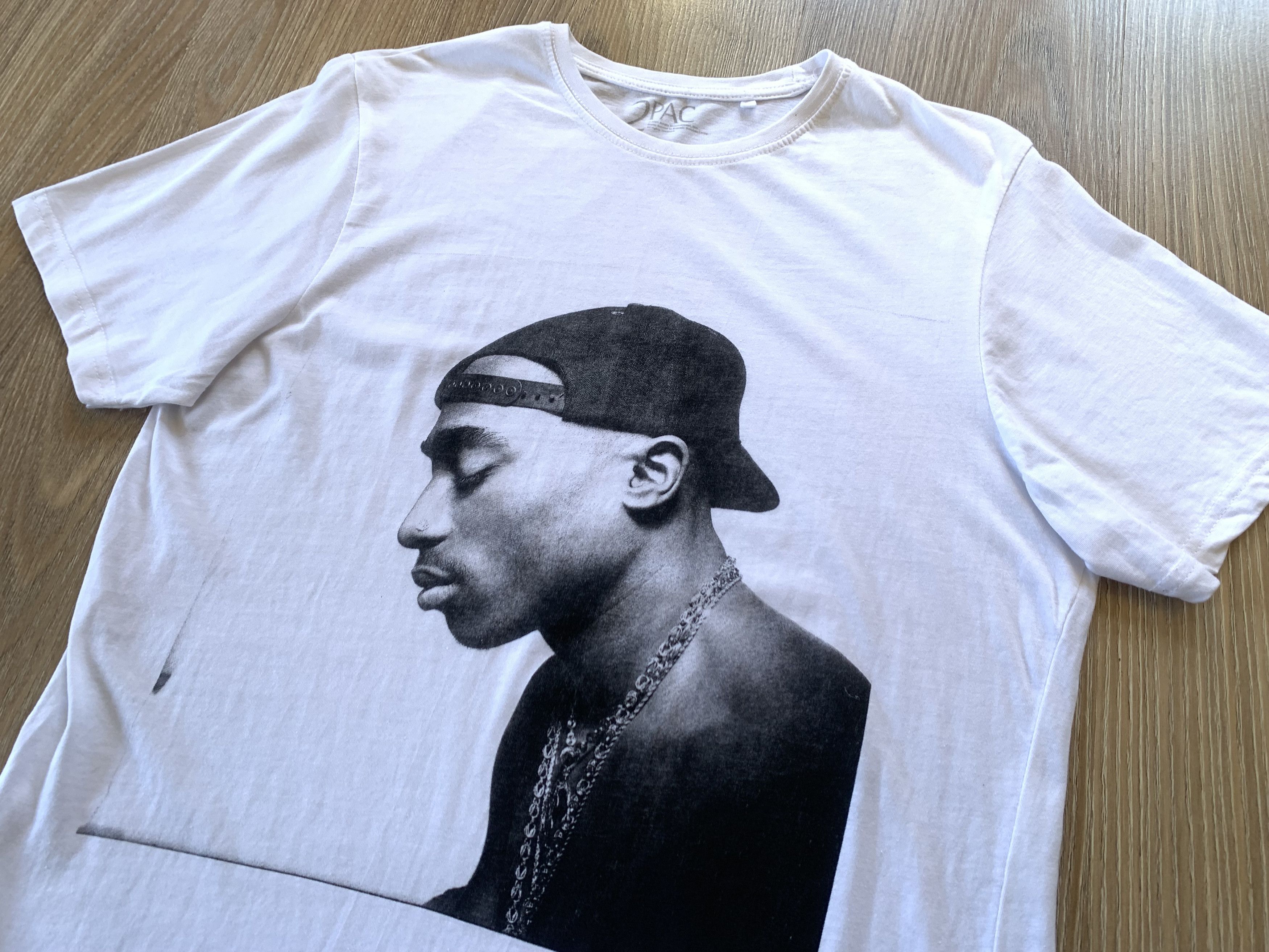 Band Tees 2Pac White Printed Cotton T-Shirt Size US S / EU 44-46 / 1 - 4 Thumbnail