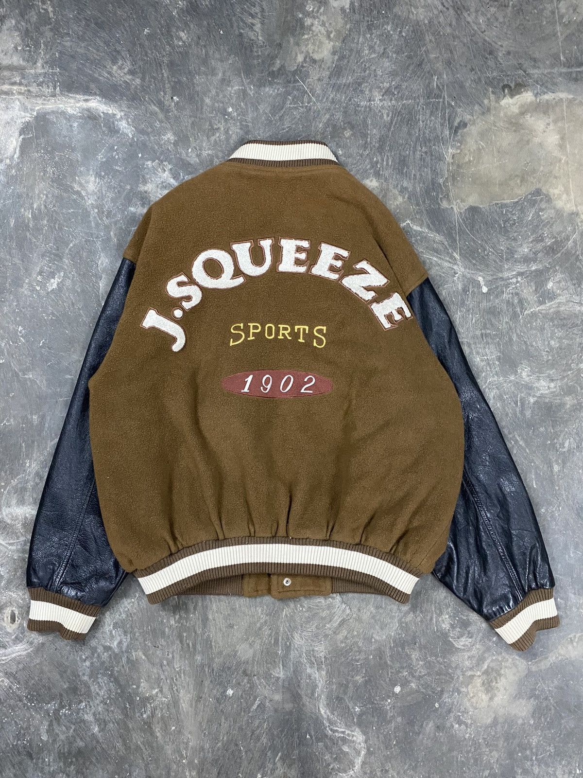 J. Press Varsity J.PRESS Leather Jacket Size US XL / EU 56 / 4 - 8 Thumbnail