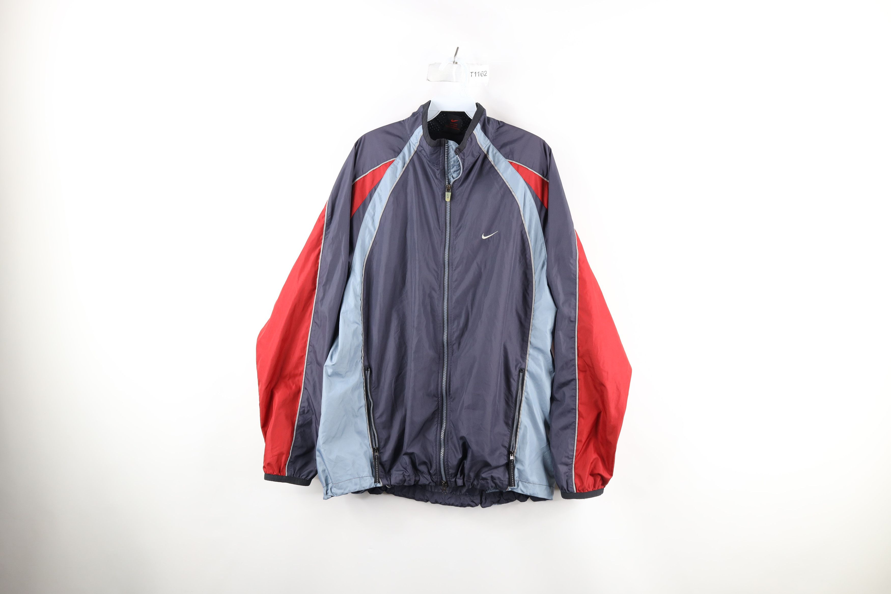 Vintage 90s Nike Mini Swoosh Color Block Windbreaker Jacket