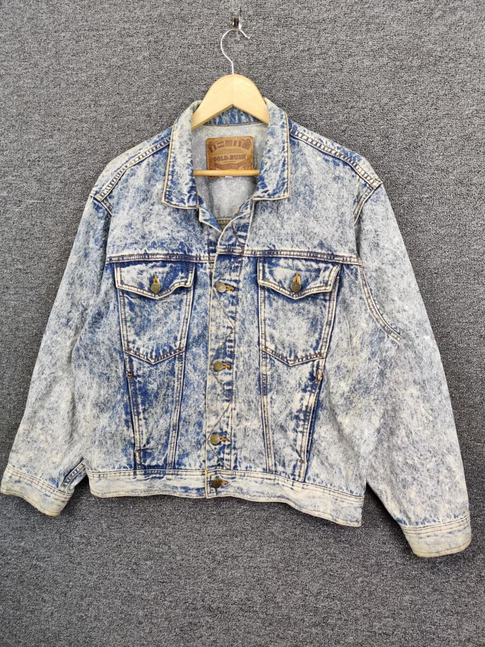 Edwin Edwin x Gold Rush Acid Wash Denim Trucker Jacket Size US M / EU 48-50 / 2 - 2 Thumbnail