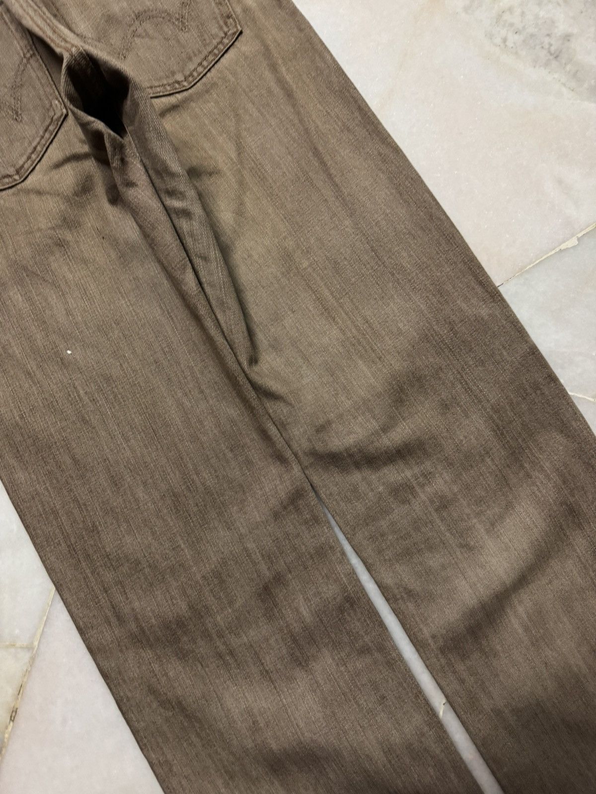 Edwin VINTAGE EDWIN NO.503 MUD WASHED DISTRESSED DENIM 90's STYLE Size US 29 - 15 Thumbnail