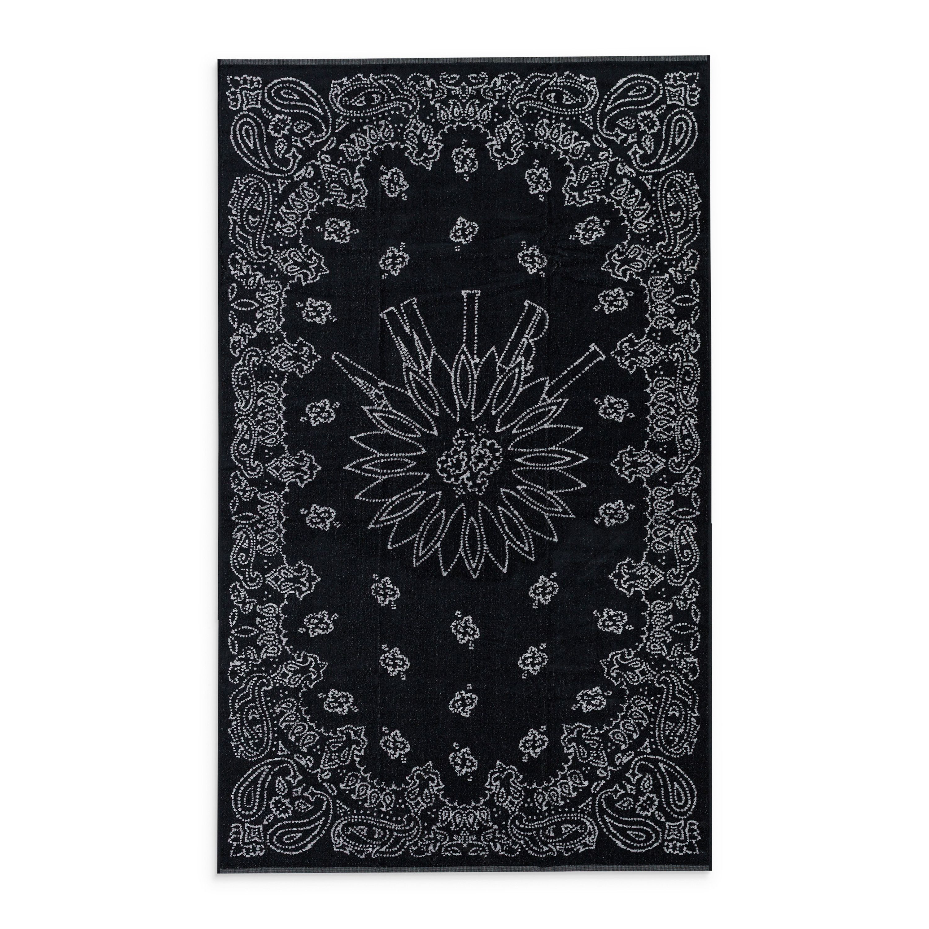 Amiri Black Bandana Towel SIZE OS