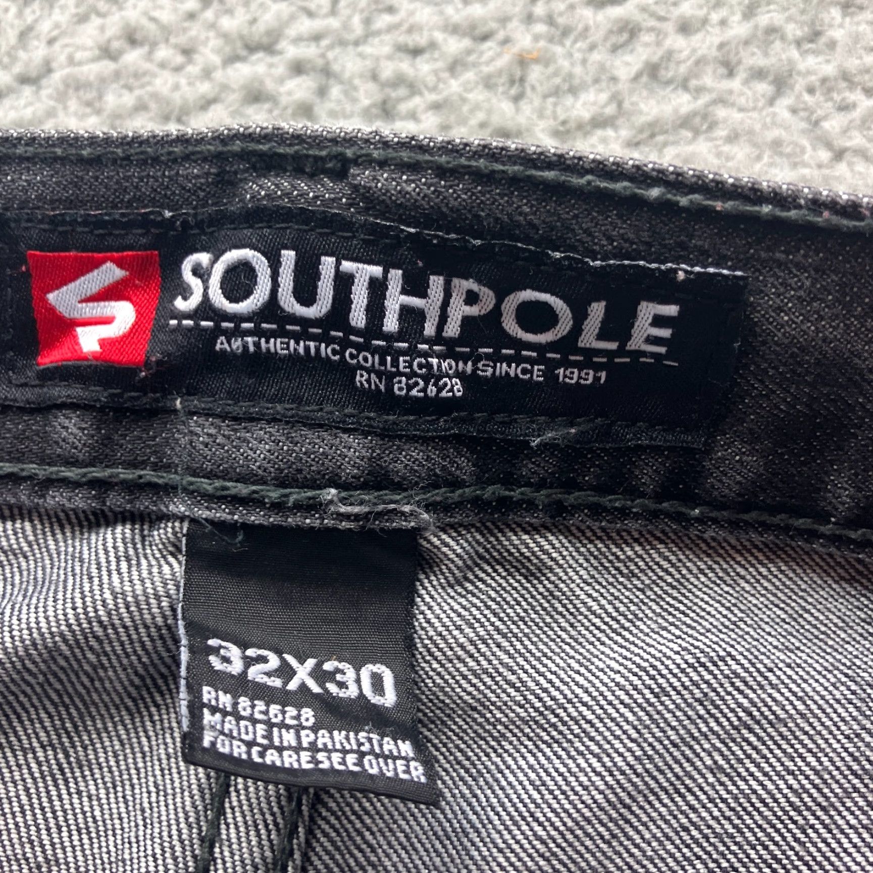 Southpole VINTAGE SouthPole Jeans Mens 32x30 Black Relaxed Straight Leg Skater Y2K Faded Size US 36 / EU 52 - 3 Thumbnail