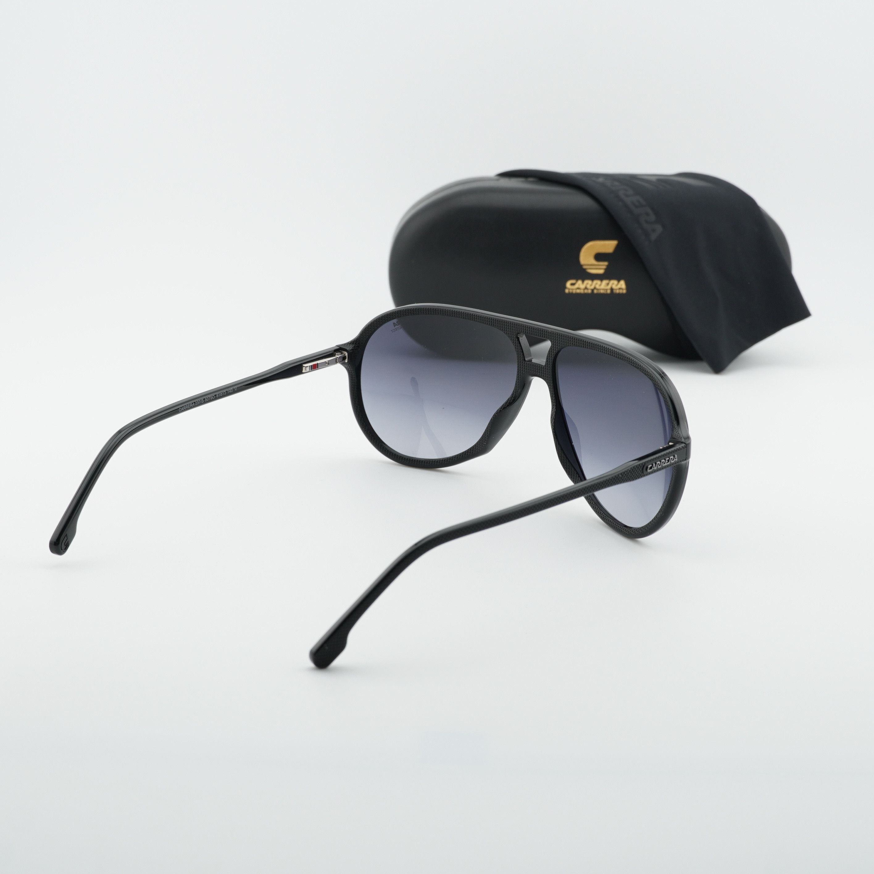 Carrera CARRERA 237/S 0807 9O Sunglasses Black Aviator Frame Size ONE SIZE - 11 Thumbnail