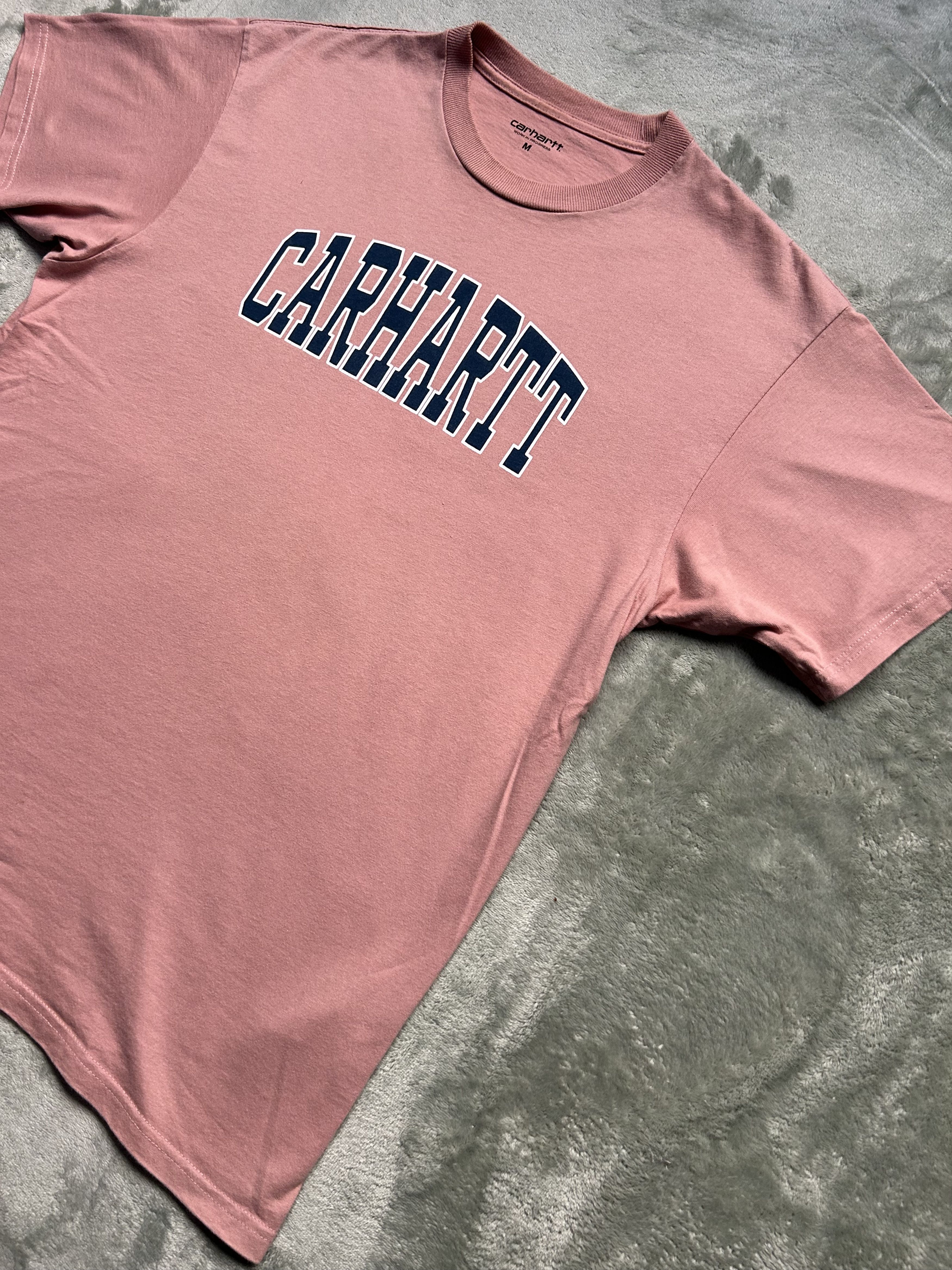 Carhartt Wip Carhartt WIP S/S Logo T-Shirt Dusty Rose - Size Medium Size US M / EU 48-50 / 2 - 6 Thumbnail