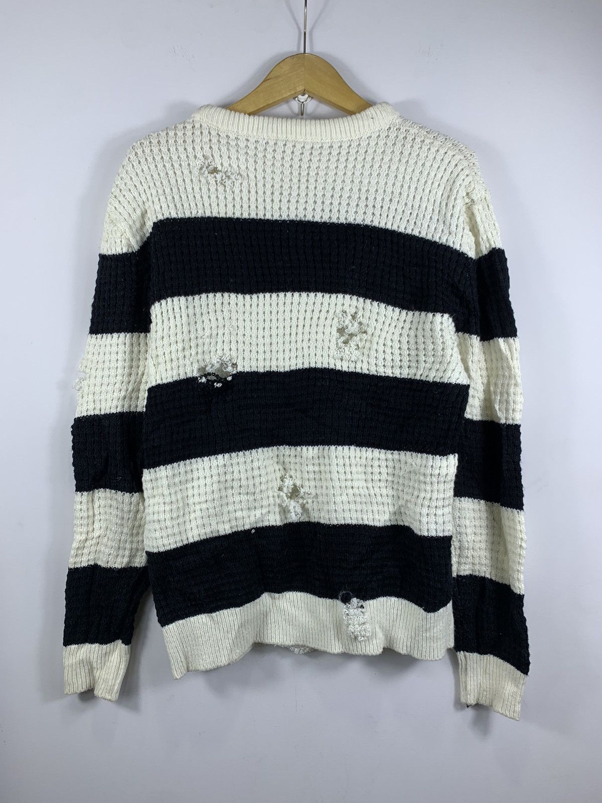Issey Miyake Destroyed Stripe Unknown numbernine style Grunge Size US M / EU 48-50 / 2 - 3 Thumbnail