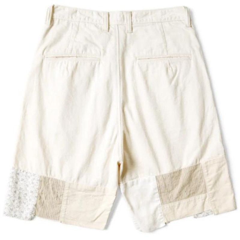 Kapital Kapital Kountry 10oz White Denim Shorts (Hutteri Remake) Size US 31 - 2 Thumbnail