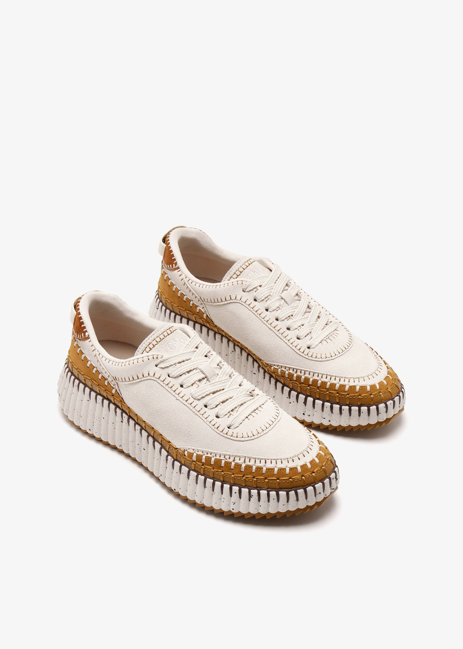 Chloe o1s22i1n0425 Low-Top Sneakers in Beige Brown Size US 10 / IT 40 - 4 Thumbnail